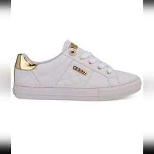 GUESS Size 7 Women's Loven Casual Lace-Up Sneakers